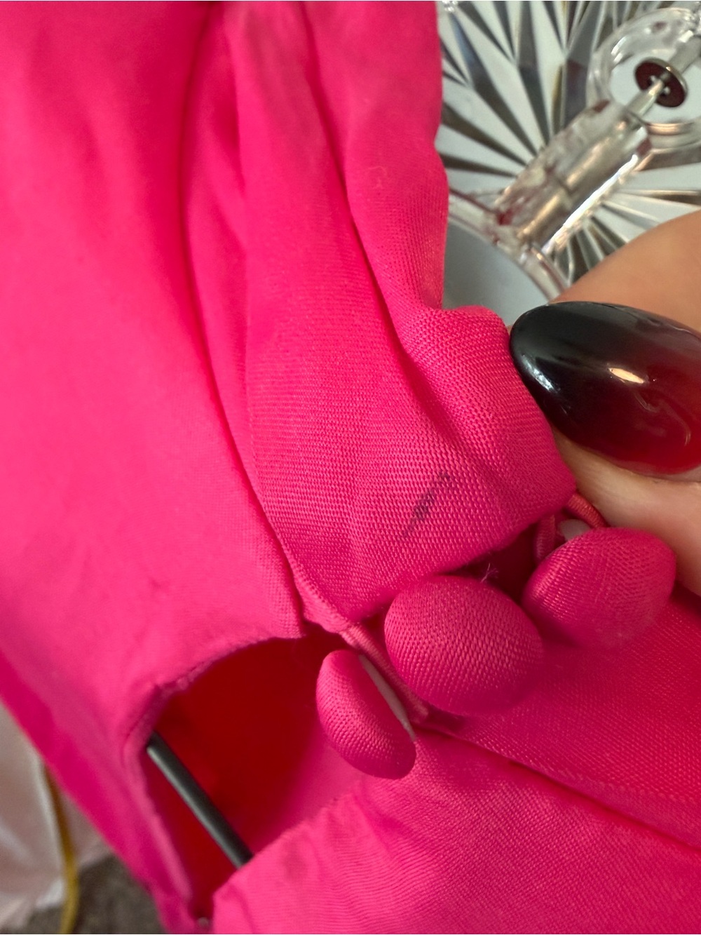 Farm Rio Draped Satin Pink Maxi - Picture 8 of 10